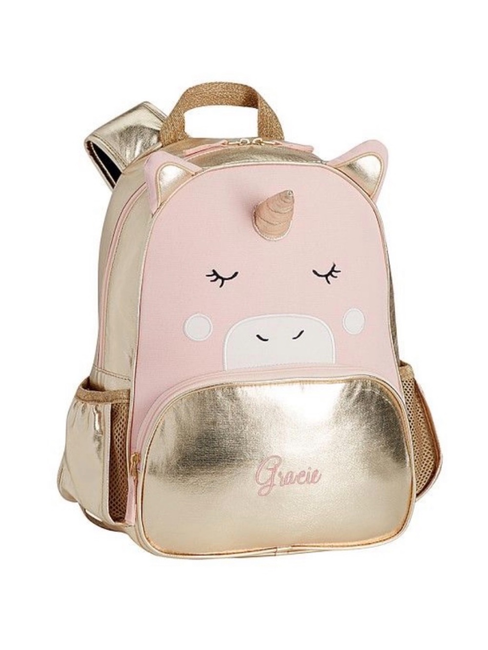 Pottery Barn Unicorn Backpack with “Penelope” embroidered